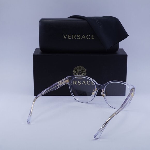 Versace VE3351D 148 Round Eyeglasses - Crystal 53mm - Picture 9 of 9